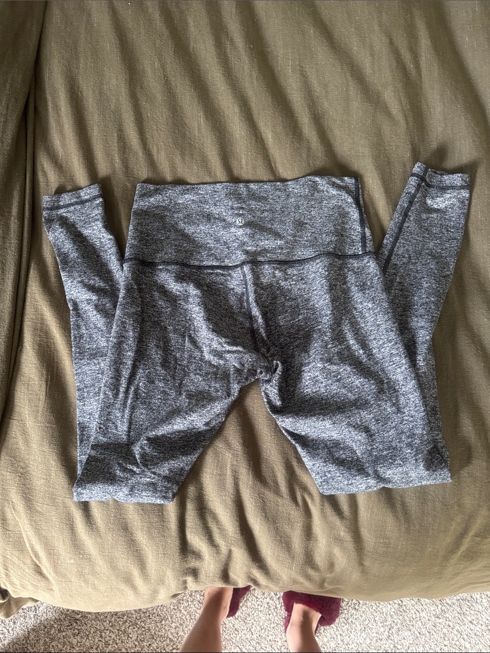 lululemon athletica Heathered Gray High-Rise Leggings